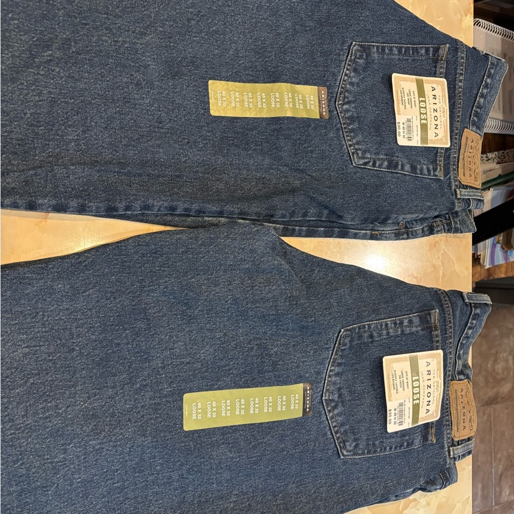 2 pairs Arizona Jean Company Men's Blue Jeans NWT